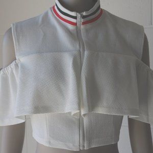 NWT White Crop Top Shirt